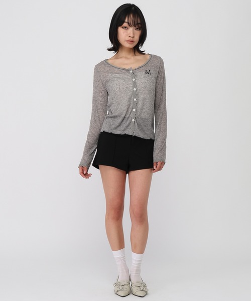 MUCENT（ムセント）の「MUCENT／DELLAレースカーディガン（カーディガン/ボレロ・レディース・ネイビー/グレー/ホワイト・FREE）」の17枚目の写真