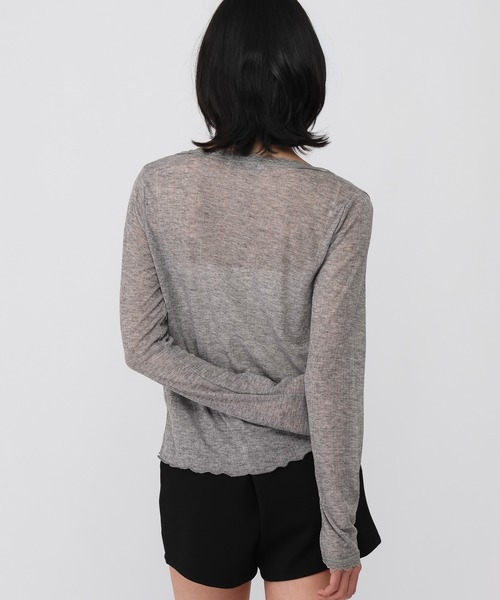 MUCENT（ムセント）の「MUCENT／DELLAレースカーディガン（カーディガン/ボレロ・レディース・ネイビー/グレー/ホワイト・FREE）」の22枚目の写真