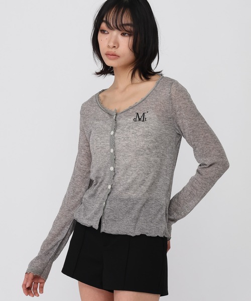 MUCENT（ムセント）の「MUCENT／DELLAレースカーディガン（カーディガン/ボレロ・レディース・ネイビー/グレー/ホワイト・FREE）」の21枚目の写真