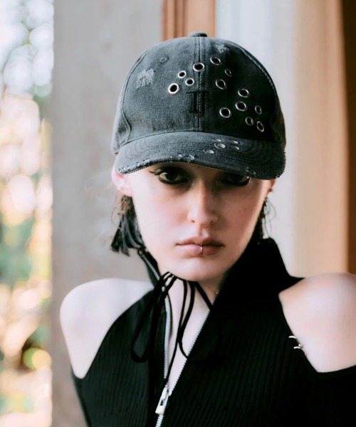 セール】【TAJEN:T】EYELET DESIGN CAP/ アイレットデザインキャップ