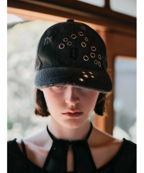 セール】【TAJEN:T】EYELET DESIGN CAP/ アイレットデザインキャップ