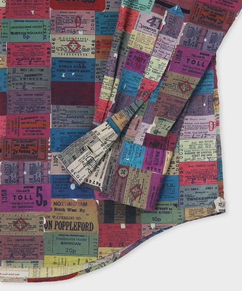 Paul Smith（ポールスミス）の「"TICKETS" カジュアルシャツ / 163643 309（シャツ/ブラウス・メンズ・ブラック/マルチ・X-LARGE/LARGE/MEDIUM/SMALL）」の5枚目の写真