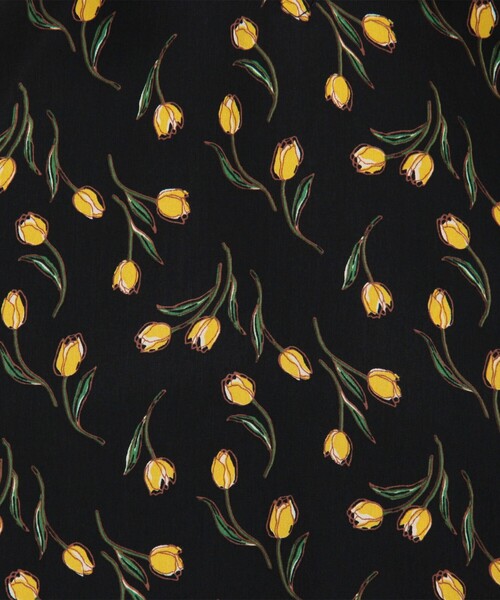 MICO COULIER（ミコクリエ）の「チューリッププリントフリルブラウス（シャツ/ブラウス・レディース・ブラウン系その他/ブルー系その他・38）」の7枚目の写真