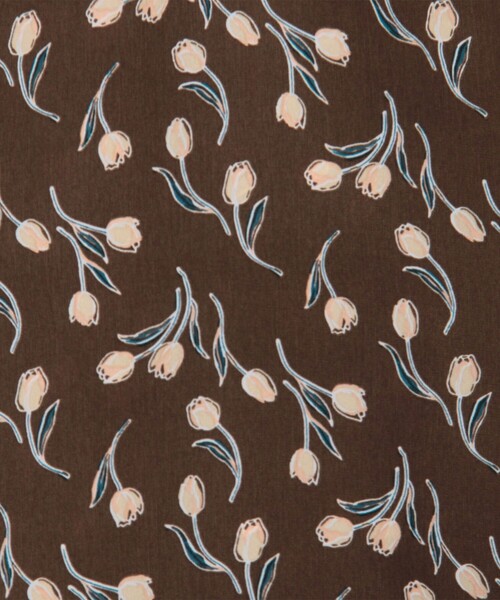 MICO COULIER（ミコクリエ）の「チューリッププリントフリルブラウス（シャツ/ブラウス・レディース・ブラウン系その他/ブルー系その他・38）」の15枚目の写真