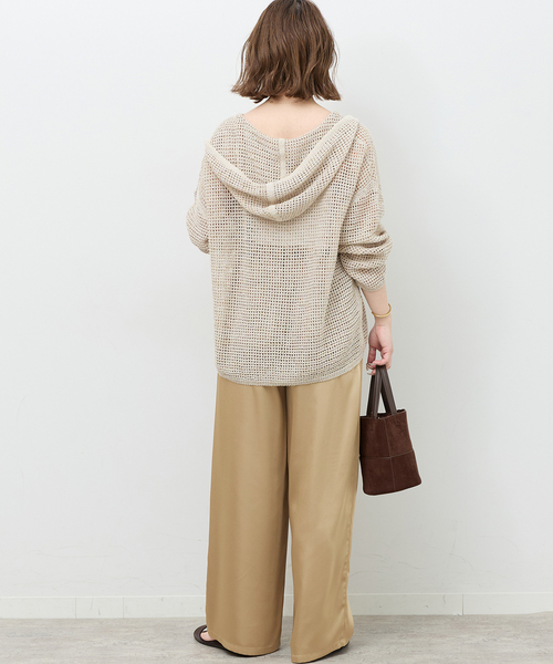 JOURNAL STANDARD relume（ジャーナルスタンダード　レリューム）の「サテンイージーパンツ（その他パンツ・レディース・ネイビー/ベージュ・FREE）」の5枚目の写真