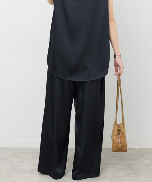 JOURNAL STANDARD relume（ジャーナルスタンダード　レリューム）の「サテンイージーパンツ（その他パンツ・レディース・ネイビー/ベージュ・FREE）」の16枚目の写真