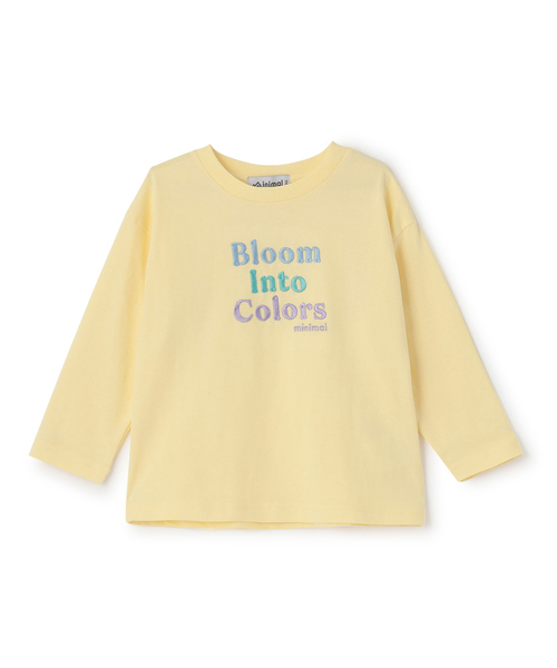 minimal（ミニマル）の「【綿100】【プチプラ】アソートグラフィック長袖Tシャツ（Tシャツ/カットソー・キッズ・チャコール/ホワイト系その他/ラベンダー/オフホワイト/イエロー/サックスブルー・130cm/120cm/140cm/100cm/90cm/110cm）」の6枚目の写真