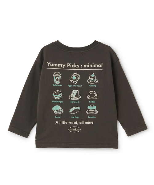 minimal（ミニマル）の「【綿100】【プチプラ】アソートグラフィック長袖Tシャツ（Tシャツ/カットソー・キッズ・チャコール/ホワイト系その他/ラベンダー/オフホワイト/イエロー/サックスブルー・130cm/120cm/140cm/100cm/90cm/110cm）」の15枚目の写真