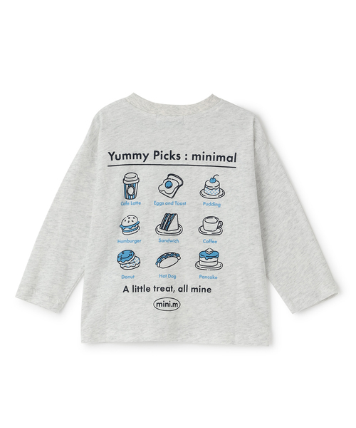 minimal（ミニマル）の「【綿100】【プチプラ】アソートグラフィック長袖Tシャツ（Tシャツ/カットソー・キッズ・チャコール/ホワイト系その他/ラベンダー/オフホワイト/イエロー/サックスブルー・130cm/120cm/140cm/100cm/90cm/110cm）」の17枚目の写真