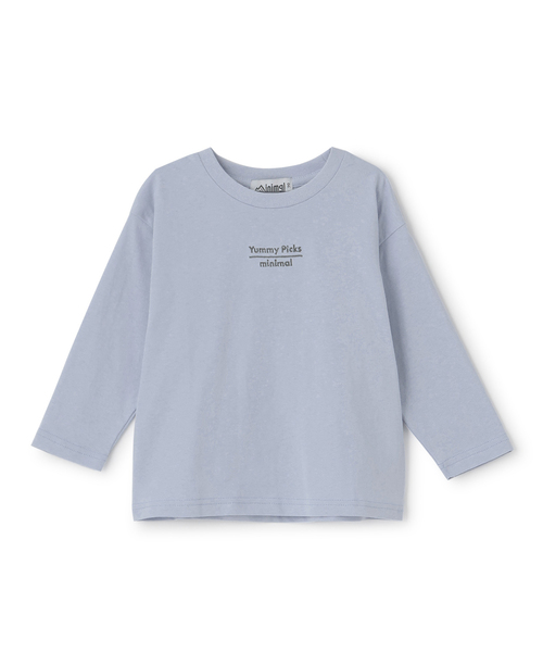 minimal（ミニマル）の「【綿100】【プチプラ】アソートグラフィック長袖Tシャツ（Tシャツ/カットソー・キッズ・チャコール/ホワイト系その他/ラベンダー/オフホワイト/イエロー/サックスブルー・130cm/120cm/140cm/100cm/90cm/110cm）」の18枚目の写真