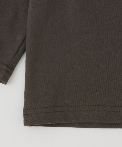 minimal（ミニマル）の「【綿100】【プチプラ】アソートグラフィック長袖Tシャツ（Tシャツ/カットソー・キッズ・チャコール/ホワイト系その他/ラベンダー/オフホワイト/イエロー/サックスブルー・130cm/120cm/140cm/100cm/90cm/110cm）」の9枚目の写真