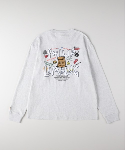 Right-on(ライトオン)の「Other(ソノタ)グラフィックプリントロングスリーブTシャツ(Tシャツ/カットソー・メンズ・ブラック/グレー/ホワイト・S/M/L/XL)」の3枚目の写真