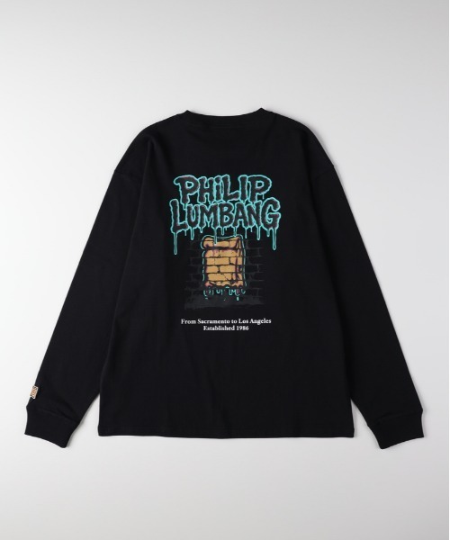 Right-on(ライトオン)の「Other(ソノタ)グラフィックプリントロングスリーブTシャツ(Tシャツ/カットソー・メンズ・ブラック/グレー/ホワイト・S/M/L/XL)」の17枚目の写真