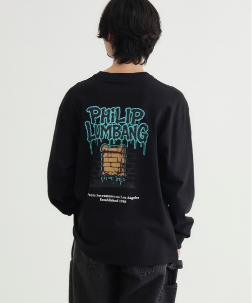 Right-on(ライトオン)の「Other(ソノタ)グラフィックプリントロングスリーブTシャツ(Tシャツ/カットソー・メンズ・ブラック/グレー/ホワイト・S/M/L/XL)」の20枚目の写真