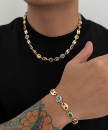 VIBGYOR（ヴィブジョー）の「メンズ ストーンジュエリー ネックレス ブレスレット セット(BDS)（ブレスレット）」