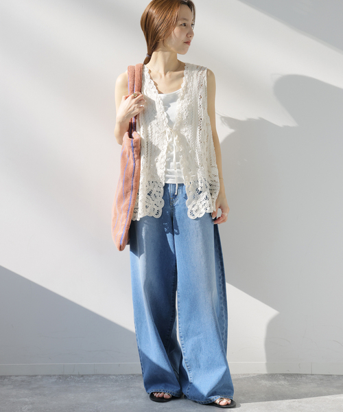 BONGUSTA(ボングスタ)の「【BONGUSTA/ボングスタ】NARAM STRIPED トートバッグ(トートバッグ・レディース・アイボリー/キャメル/ピンク・FREE)」の8枚目の写真