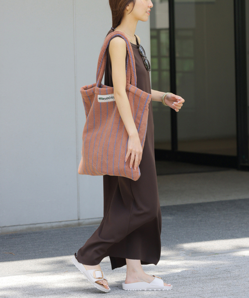 BONGUSTA(ボングスタ)の「【BONGUSTA/ボングスタ】NARAM STRIPED トートバッグ(トートバッグ・レディース・アイボリー/キャメル/ピンク・FREE)」の14枚目の写真