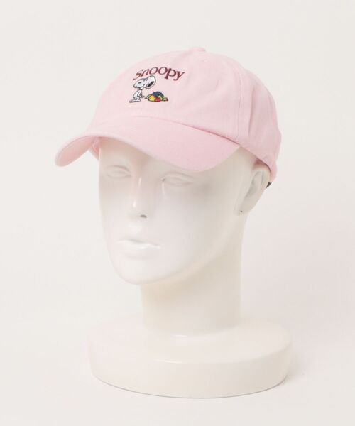 PEANUTS（ピーナッツ）の「FRUIT OF THE LOOM/フルーツオブザルーム　ツイルキャップ１（キャップ・レディース・ネイビー/ピンク・ONE SIZE）」の2枚目の写真
