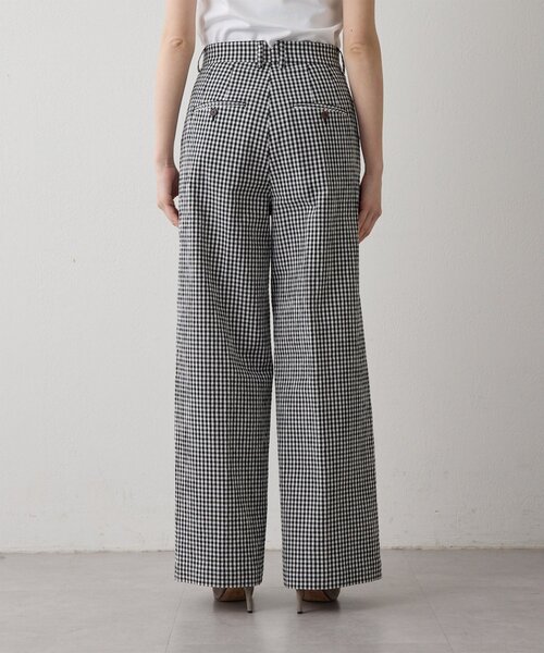Drawing Numbers（ドローイング ナンバーズ）の「【Drawing Numbers】オーガニックコットンチェックワイドパンツ（その他パンツ・レディース・ブラック/ベージュ・36/38）」の11枚目の写真