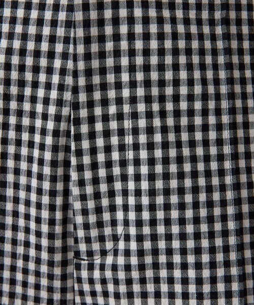 Drawing Numbers（ドローイング ナンバーズ）の「【Drawing Numbers】オーガニックコットンチェックワイドパンツ（その他パンツ・レディース・ブラック/ベージュ・36/38）」の12枚目の写真