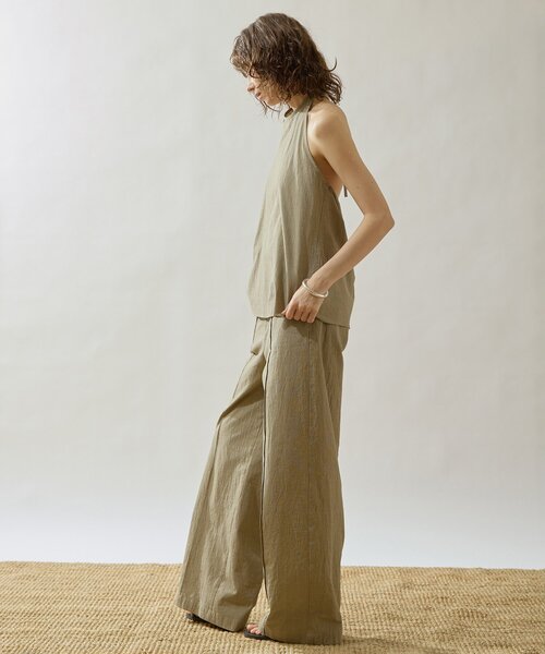 Drawing Numbers（ドローイング ナンバーズ）の「【Drawing Numbers】オーガニックコットンチェックワイドパンツ（その他パンツ・レディース・ブラック/ベージュ・36/38）」の15枚目の写真