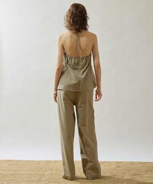 Drawing Numbers（ドローイング ナンバーズ）の「【Drawing Numbers】オーガニックコットンチェックワイドパンツ（その他パンツ・レディース・ブラック/ベージュ・36/38）」の16枚目の写真