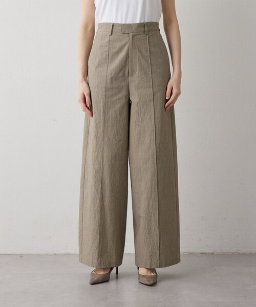 Drawing Numbers（ドローイング ナンバーズ）の「【Drawing Numbers】オーガニックコットンチェックワイドパンツ（その他パンツ・レディース・ブラック/ベージュ・36/38）」の19枚目の写真