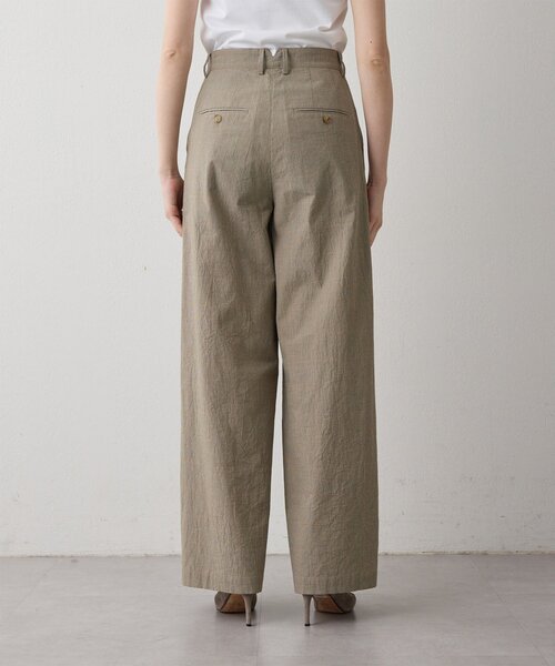 Drawing Numbers（ドローイング ナンバーズ）の「【Drawing Numbers】オーガニックコットンチェックワイドパンツ（その他パンツ・レディース・ブラック/ベージュ・36/38）」の21枚目の写真