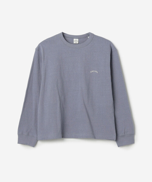 ORCIVAL（オーシバル）の「ORCIVAL | アンイーブンジャージー 刺繍ロングスリーブプルオーバー WOMEN（Tシャツ/カットソー・レディース・サックスブルー/ピンク/ライトグリーン・1）」の3枚目の写真