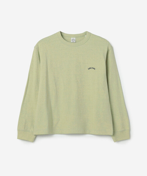 ORCIVAL（オーシバル）の「ORCIVAL | アンイーブンジャージー 刺繍ロングスリーブプルオーバー WOMEN（Tシャツ/カットソー・レディース・サックスブルー/ピンク/ライトグリーン・1）」の9枚目の写真