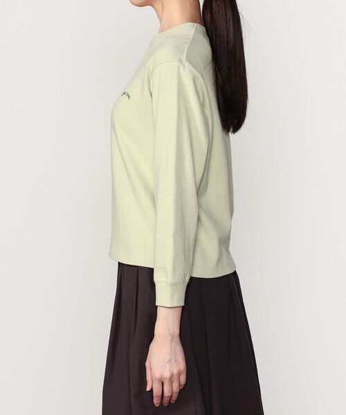 ORCIVAL（オーシバル）の「ORCIVAL | アンイーブンジャージー 刺繍ロングスリーブプルオーバー WOMEN（Tシャツ/カットソー・レディース・サックスブルー/ピンク/ライトグリーン・1）」の7枚目の写真