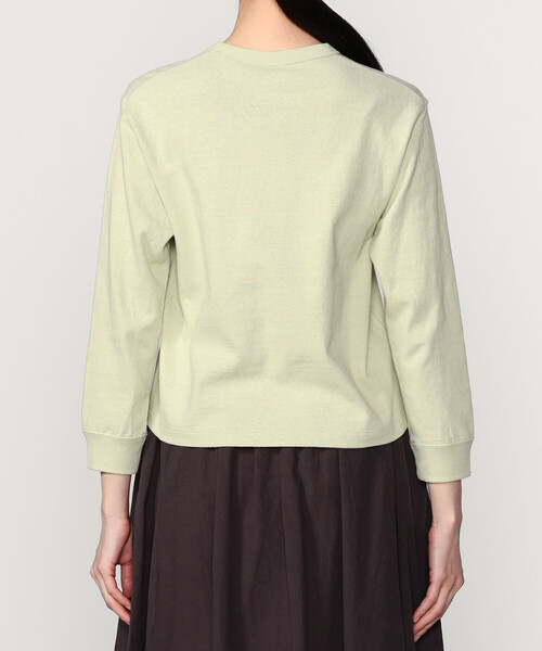 ORCIVAL（オーシバル）の「ORCIVAL | アンイーブンジャージー 刺繍ロングスリーブプルオーバー WOMEN（Tシャツ/カットソー・レディース・サックスブルー/ピンク/ライトグリーン・1）」の8枚目の写真