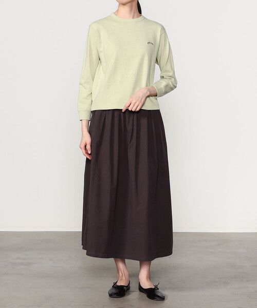 ORCIVAL（オーシバル）の「ORCIVAL | アンイーブンジャージー 刺繍ロングスリーブプルオーバー WOMEN（Tシャツ/カットソー・レディース・サックスブルー/ピンク/ライトグリーン・1）」の5枚目の写真