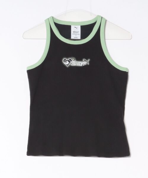 PUMA(プーマ)の「PUMA/プーマ タンクトップ パワーパフガールズ コラボ PPG SLIM TOP W 637467(タンクトップ・レディース・ブラック/ピンク・M/L)」の10枚目の写真