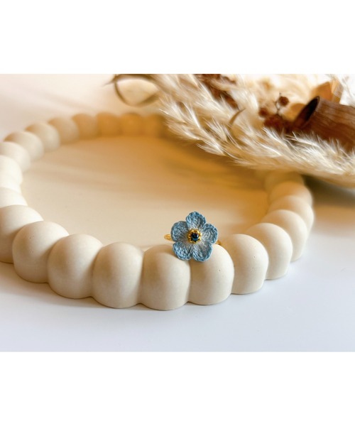 tone（トーン）の「【38ribbon】ネモフィラのリング(MA)（リング・レディース・ブルー・FREE）」の3枚目の写真