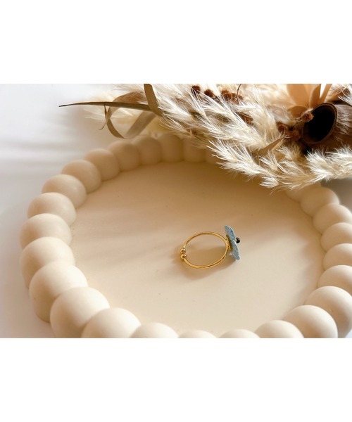 tone（トーン）の「【38ribbon】ネモフィラのリング(MA)（リング・レディース・ブルー・FREE）」の5枚目の写真