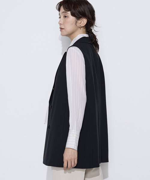 COMME CA（コムサ）の「ネオストレッチトロ ジレ（ベスト・レディース・ブラック・9号）」の17枚目の写真