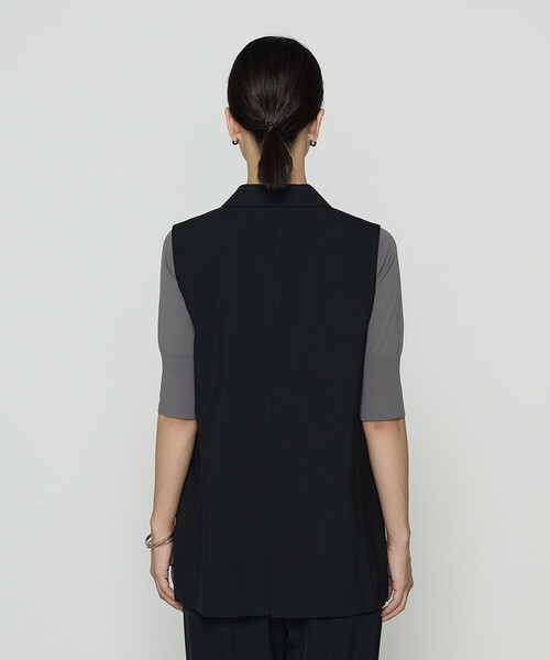 COMME CA（コムサ）の「ネオストレッチトロ ジレ（ベスト・レディース・ブラック・9号）」の10枚目の写真