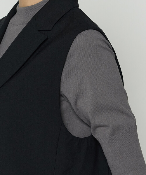 COMME CA（コムサ）の「ネオストレッチトロ ジレ（ベスト・レディース・ブラック・9号）」の12枚目の写真