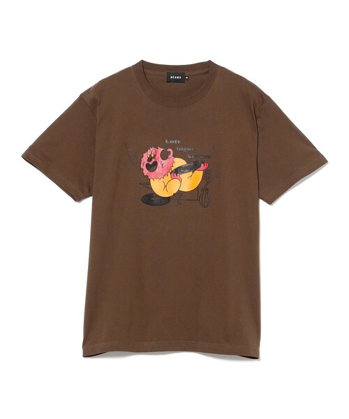 BEAMS T(ビームスティー)の「BEAMS / Late Night Groove T-shirt(Tシャツ/カットソー・メンズ・ダークブラウン/ホワイト・XL/L/S/M)」の3枚目の写真