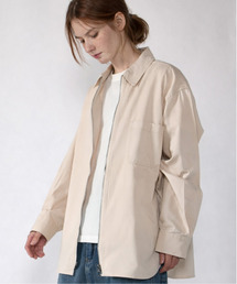 FVLMEN（フルメン）の「【neos】ルーズシルエット フルジップ プルオーバー シャツジャケット ツイル デニム オーバーサイズ メンズ レディース（シャツ/ブラウス）」