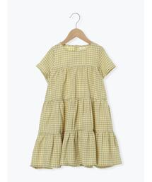 Samansa Mos2 Lagom（サマンサモスモスラーゴム）の「☆チェック柄ティアードワンピース（ワンピース）」