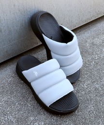 【U.S. POLO ASSN./ユーエスポロアッスン】超軽量 パフィスライドサンダル