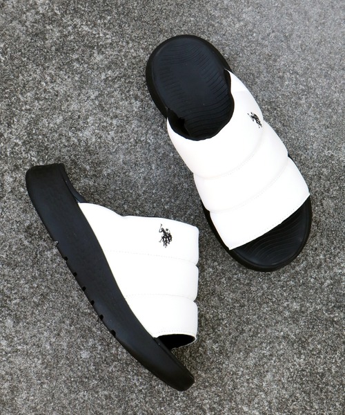 U.S. POLO ASSN.(ユーエスポロアッスン)の「【U.S. POLO ASSN./ユーエスポロアッスン】超軽量 パフィスライドサンダル(サンダル・レディース・ホワイト/グレー/カーキ/ブラック・24.5cm/22.5cm/23cm/23.5cm/24cm)」の10枚目の写真