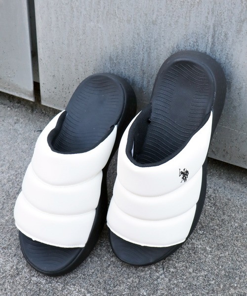 U.S. POLO ASSN.(ユーエスポロアッスン)の「【U.S. POLO ASSN./ユーエスポロアッスン】超軽量 パフィスライドサンダル(サンダル・レディース・ホワイト/グレー/カーキ/ブラック・24.5cm/22.5cm/23cm/23.5cm/24cm)」の11枚目の写真