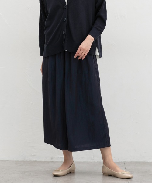 Honeys(ハニーズ)の「ロングガウチョパンツ(その他パンツ・レディース・スミクロ/ダークベージュ/ネイビー/ミント/ブラック系その他/ブラック・3L/L/LL/M/S)」の11枚目の写真