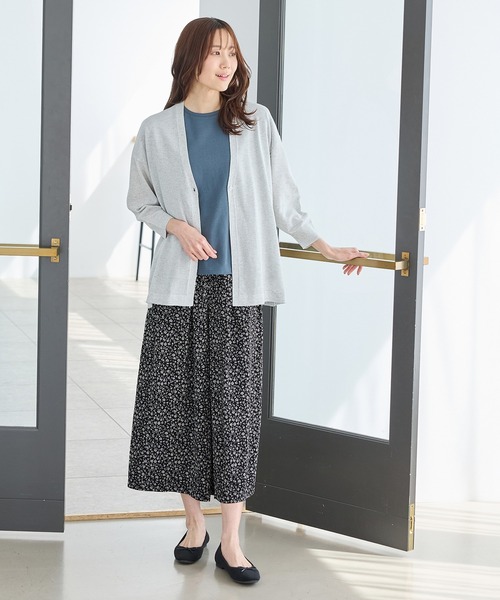Honeys(ハニーズ)の「ロングガウチョパンツ(その他パンツ・レディース・スミクロ/ダークベージュ/ネイビー/ミント/ブラック系その他/ブラック・3L/L/LL/M/S)」の17枚目の写真