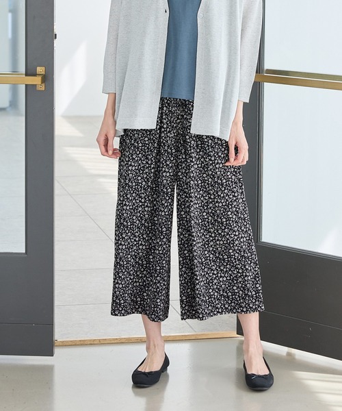 Honeys(ハニーズ)の「ロングガウチョパンツ(その他パンツ・レディース・スミクロ/ダークベージュ/ネイビー/ミント/ブラック系その他/ブラック・3L/L/LL/M/S)」の18枚目の写真