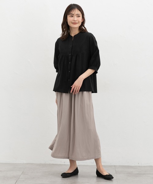 Honeys(ハニーズ)の「ロングガウチョパンツ(その他パンツ・レディース・スミクロ/ダークベージュ/ネイビー/ミント/ブラック系その他/ブラック・3L/L/LL/M/S)」の19枚目の写真