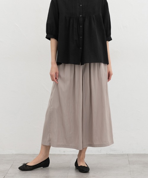 Honeys(ハニーズ)の「ロングガウチョパンツ(その他パンツ・レディース・スミクロ/ダークベージュ/ネイビー/ミント/ブラック系その他/ブラック・3L/L/LL/M/S)」の20枚目の写真